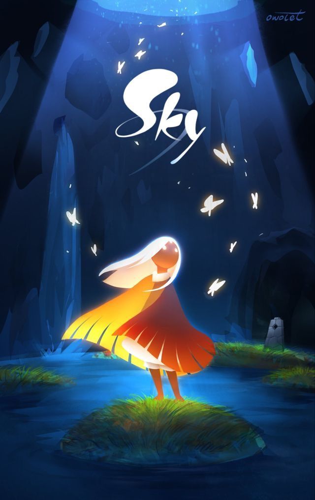 Sky illustrated fantasy book cover